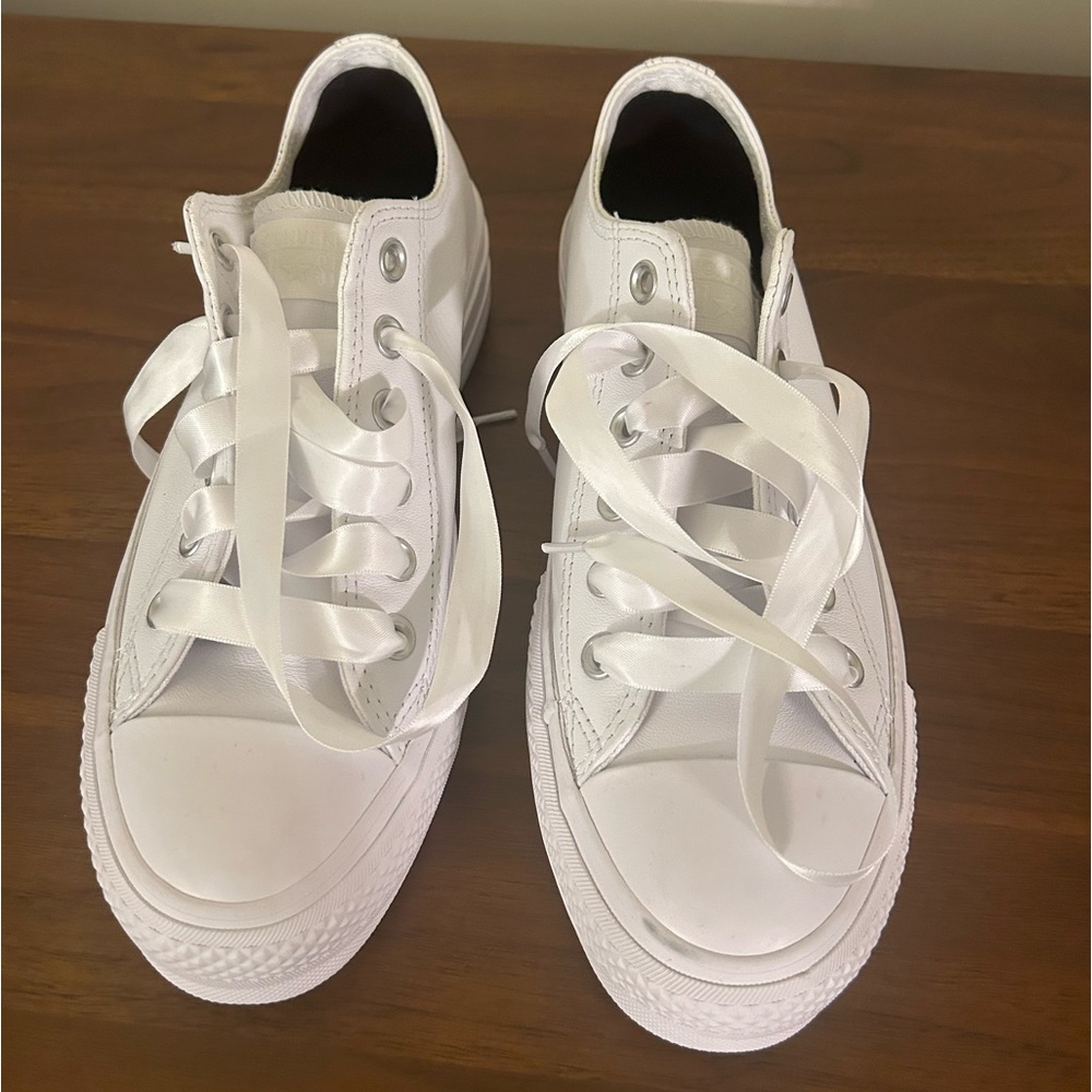 Custom Chuck Taylor All Star Lift Platform - BK custom wedding shoes *never worn